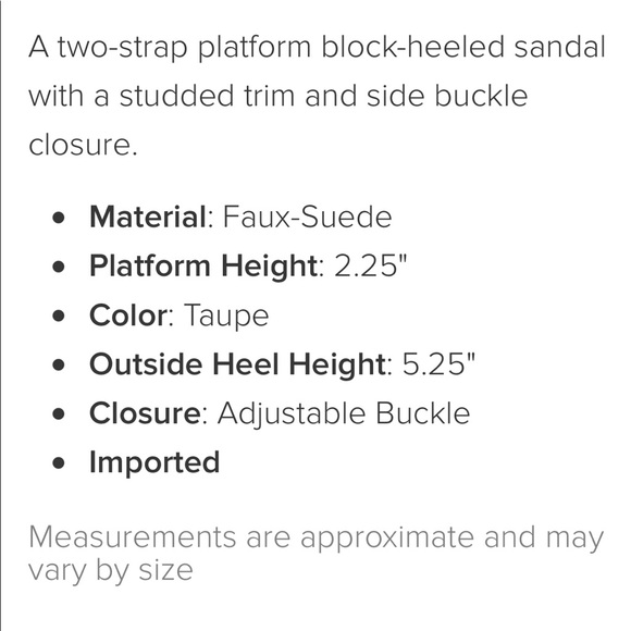 NWT Shoe Dazzle Platform Sandals in Size 10 - Picture 7 of 8